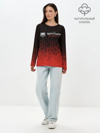 Лонгслив женский. Хлопок / Ведьмак: Охотник на Монстров - Краска