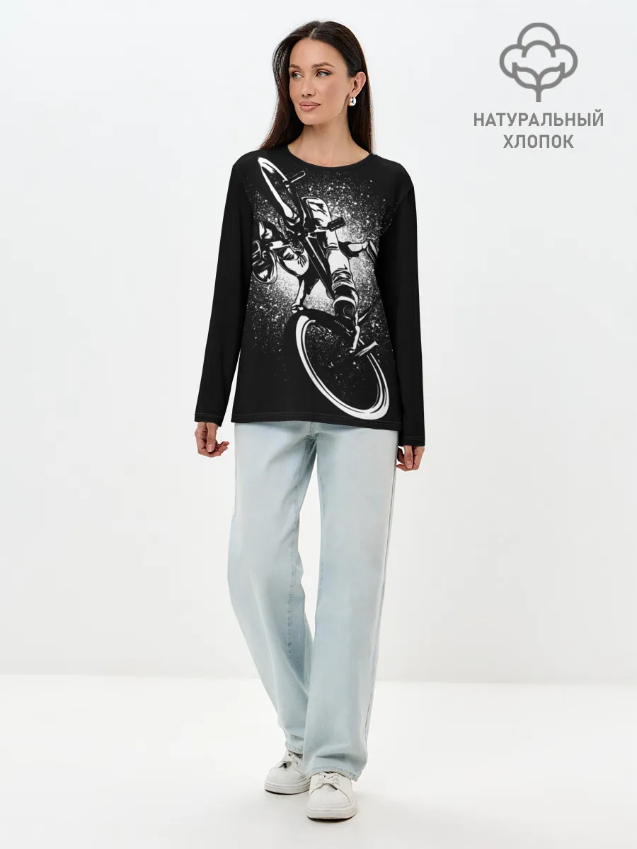 Лонгслив женский. Хлопок / Sunday Funday