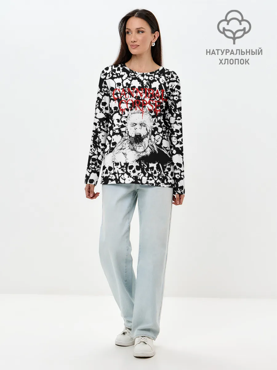 Лонгслив женский. Хлопок / Cannibal Corpse | Труп Каннибала