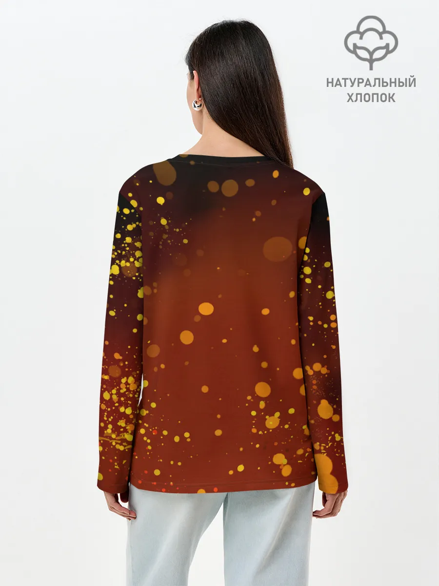 Лонгслив женский. Хлопок / Ярость Левиафана