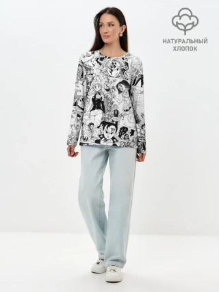 Лонгслив женский. Хлопок / Семь смертных грехов, манга