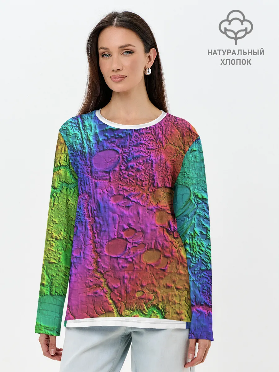 Лонгслив женский. Хлопок / NEON