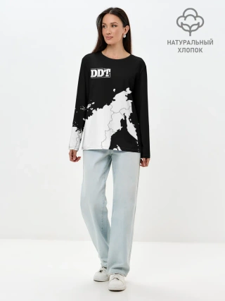 Лонгслив женский. Хлопок / ДДТ РОССИЯ