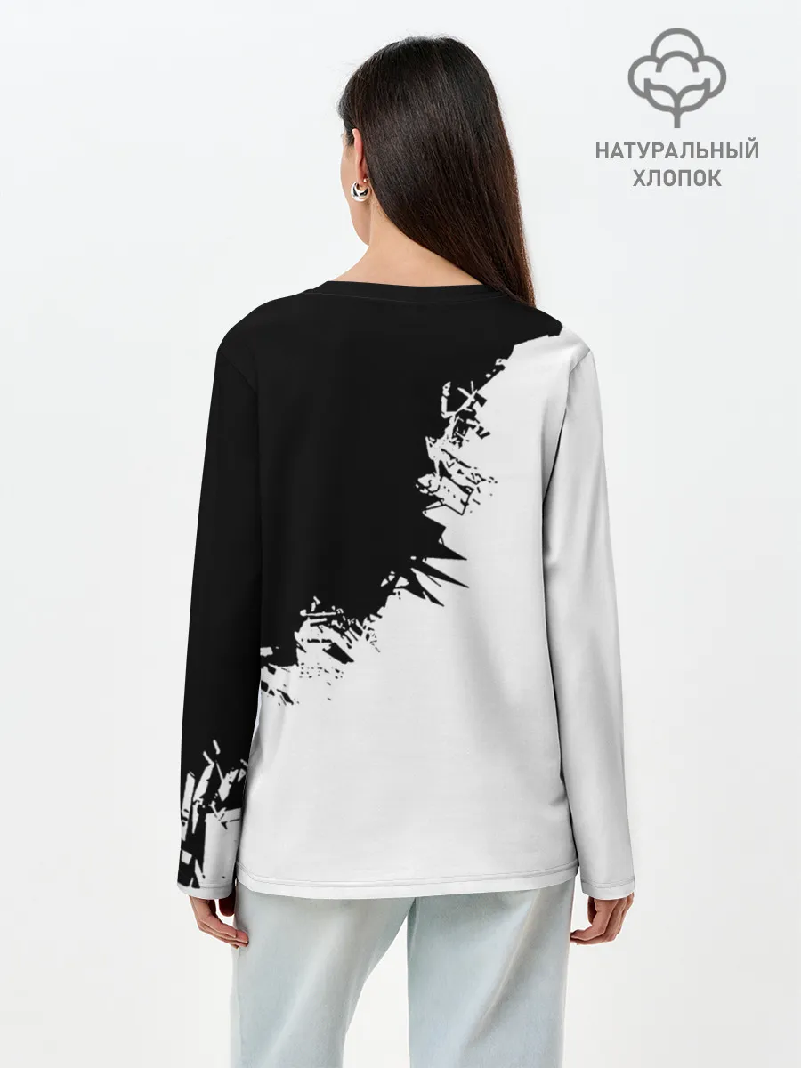Лонгслив женский. Хлопок / Ринтаро Суна / Suna Rintaro