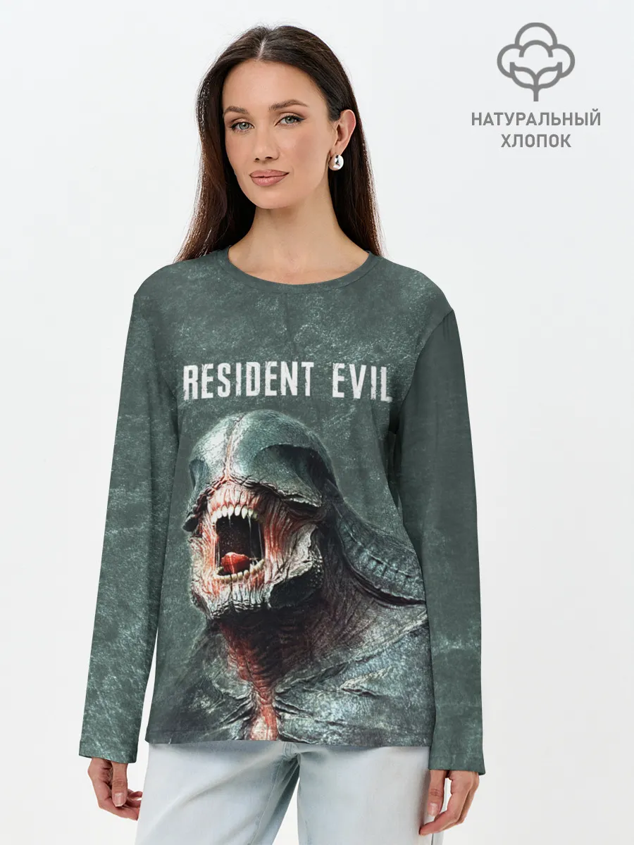 Лонгслив женский. Хлопок / RESIDENT EVIL 2 | РЕЗИДЕНТ ЕВИЛ