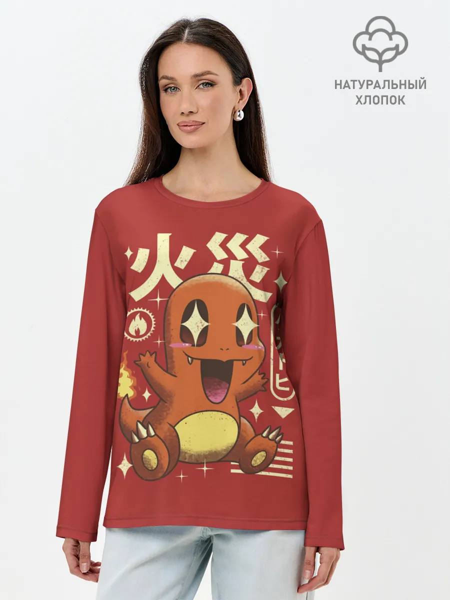 Лонгслив женский. Хлопок / Милый Чермандер