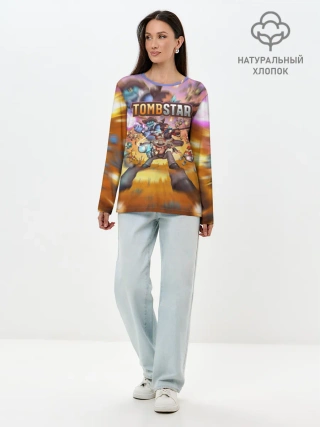 Лонгслив женский. Хлопок / TombStar | ТомбСтар