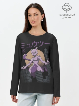Лонгслив женский. Хлопок / Мью ту