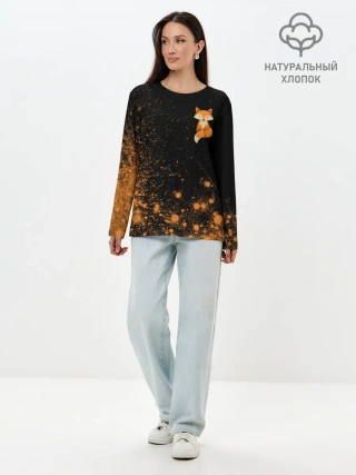 Лонгслив женский. Хлопок / Foxy - Paint