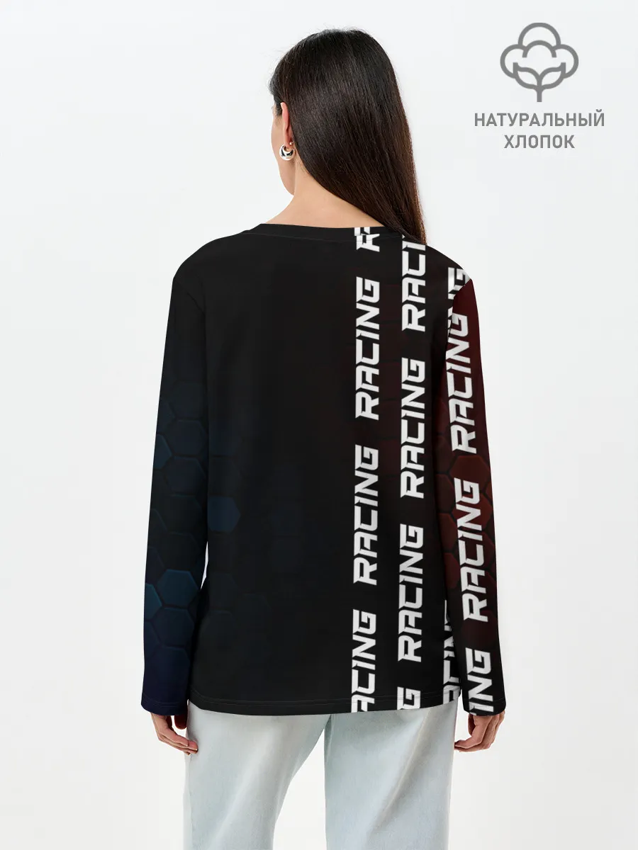 Лонгслив женский. Хлопок / BMW - Racing