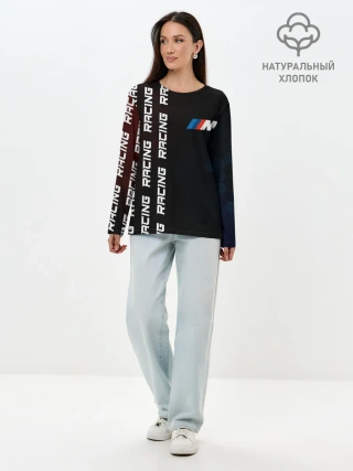 Лонгслив женский. Хлопок / BMW - Racing