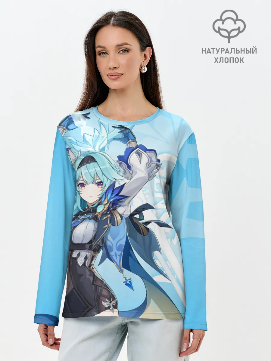 Лонгслив женский. Хлопок / Genshin Impact, Эола