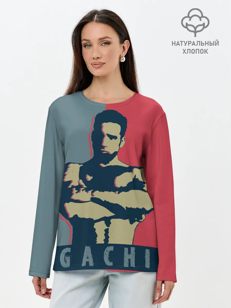 Лонгслив женский. Хлопок / GACHI RB 3D