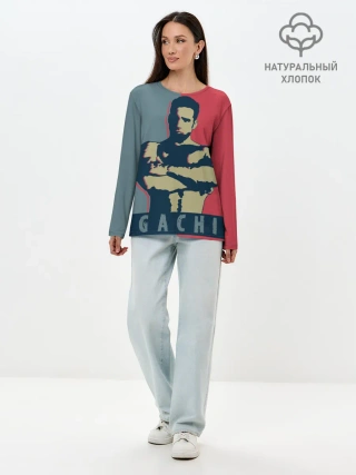 Лонгслив женский. Хлопок / GACHI RB 3D