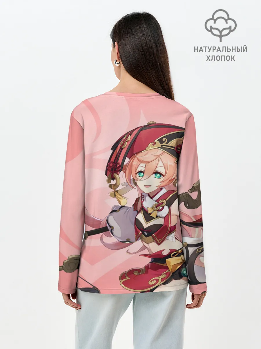 Лонгслив женский. Хлопок / Genshin Impact, Янь Фэй