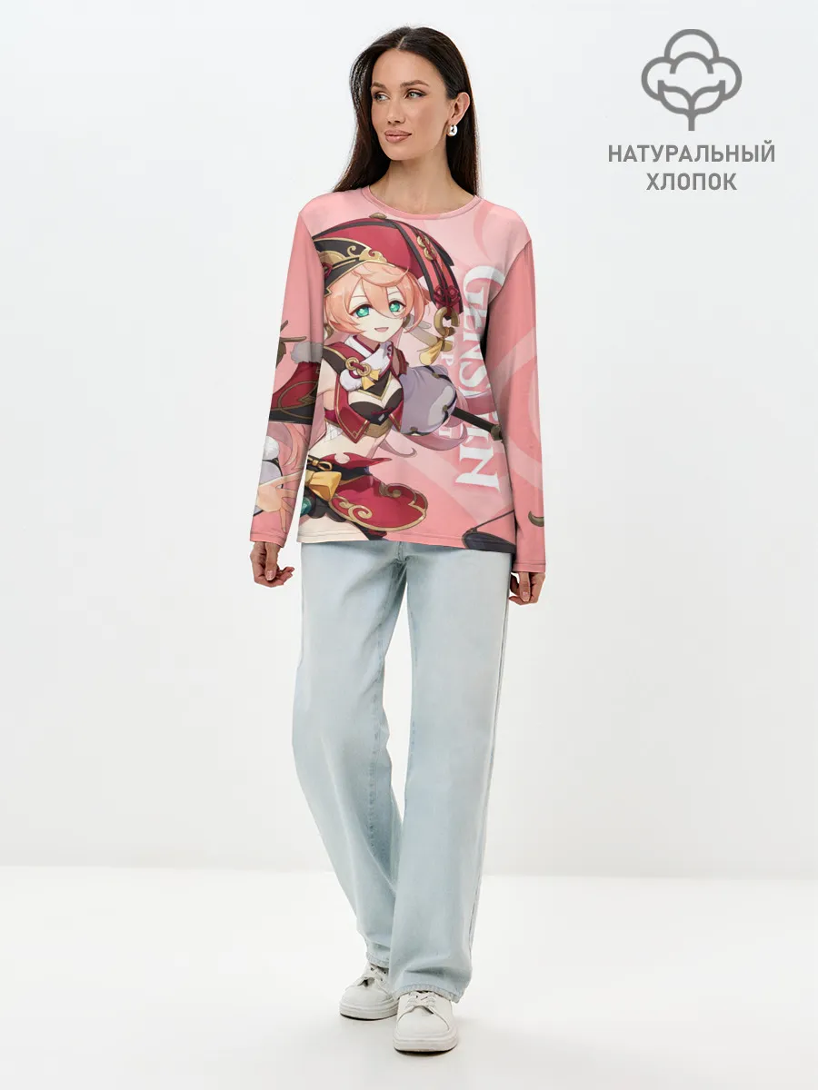 Лонгслив женский. Хлопок / Genshin Impact, Янь Фэй