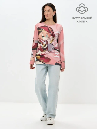 Лонгслив женский. Хлопок / Genshin Impact, Янь Фэй