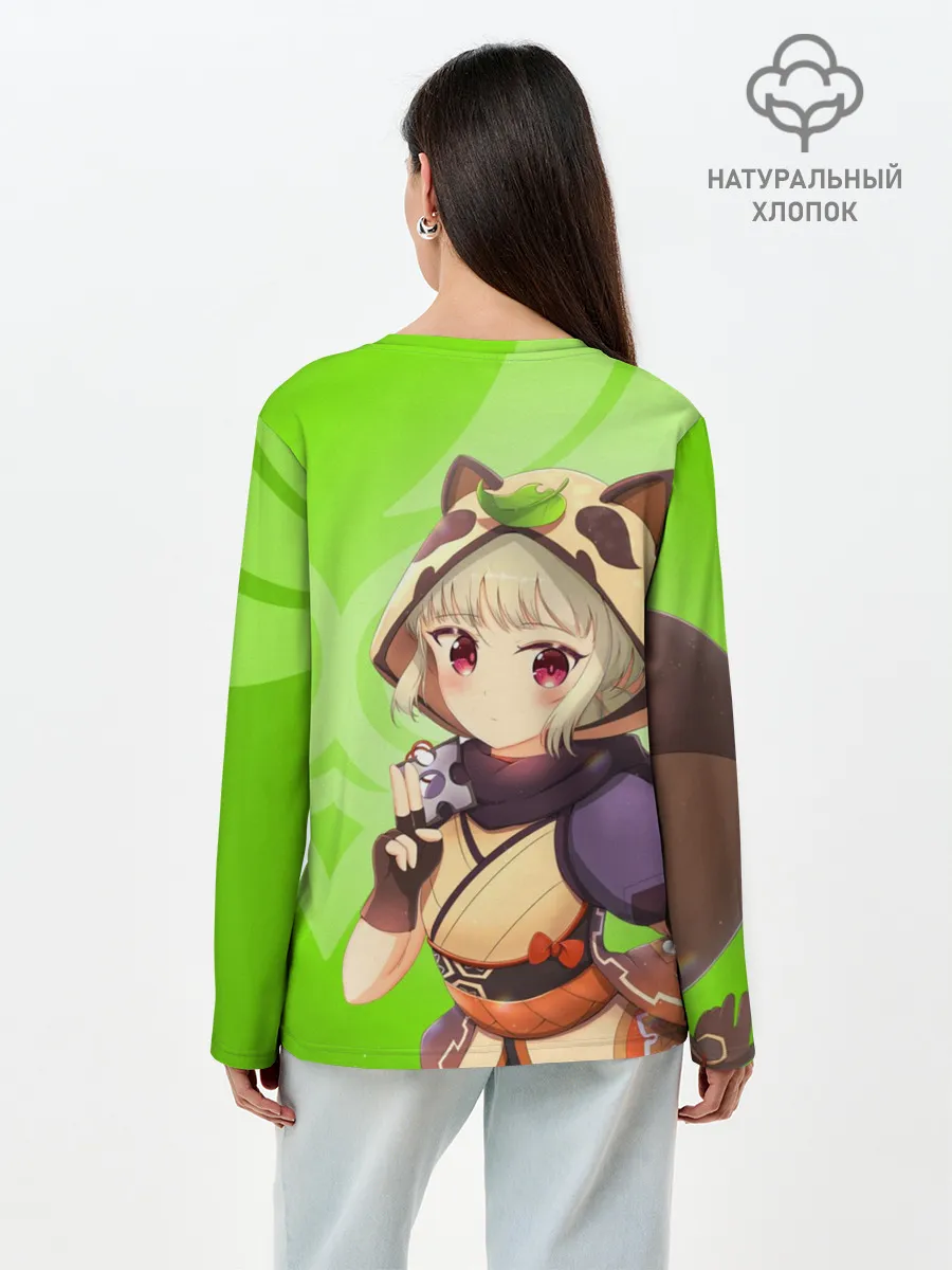 Лонгслив женский. Хлопок / Genshin Impact, Саю