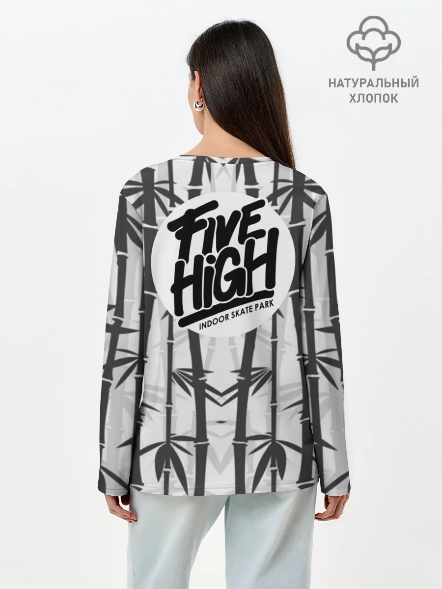 Лонгслив женский. Хлопок / HiFi Panda