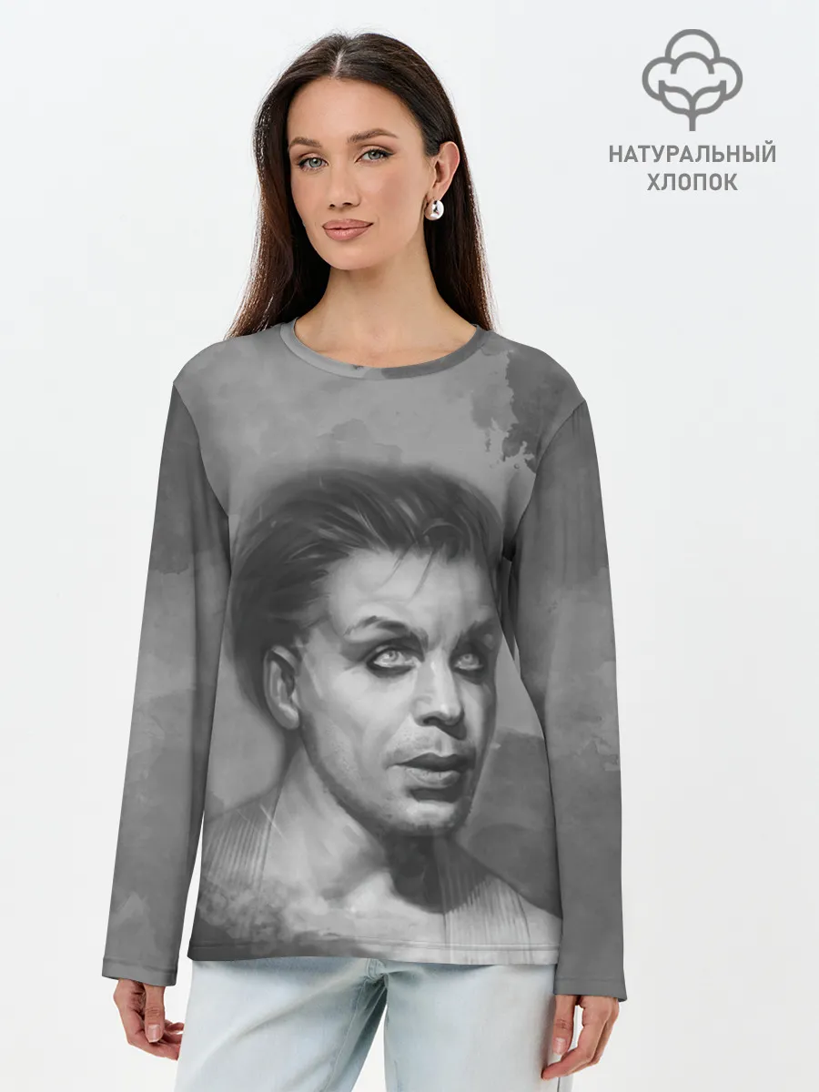 Лонгслив женский. Хлопок / Тилль Линдеманн | РАМШТАЙН