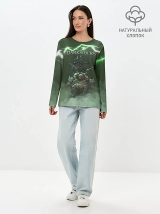 Лонгслив женский. Хлопок / Darksiders | Гнев Войны
