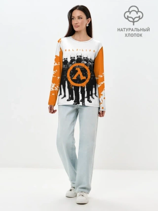 Лонгслив женский. Хлопок / HL | HALF-LIFE