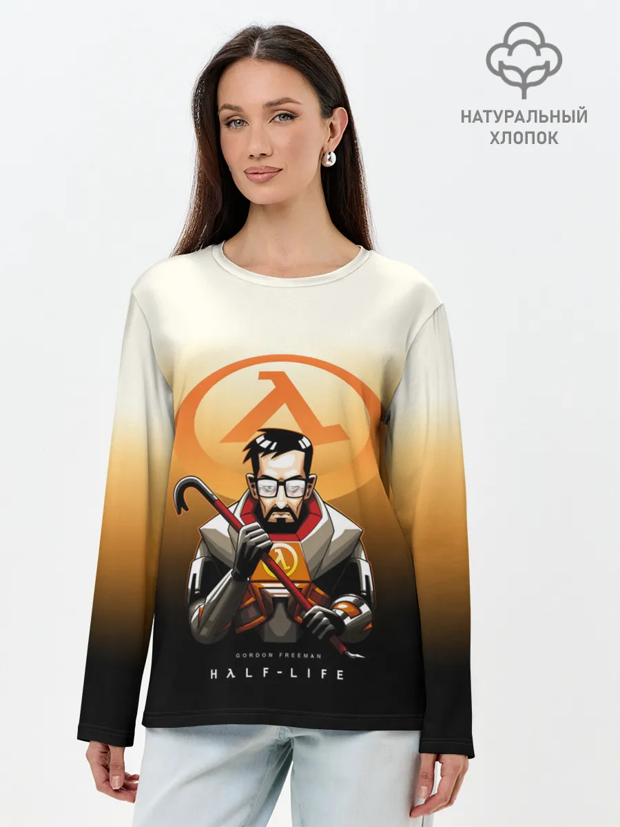 Лонгслив женский. Хлопок / FREEMAN | HALF-LIFE