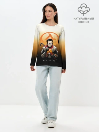 Лонгслив женский. Хлопок / FREEMAN | HALF-LIFE