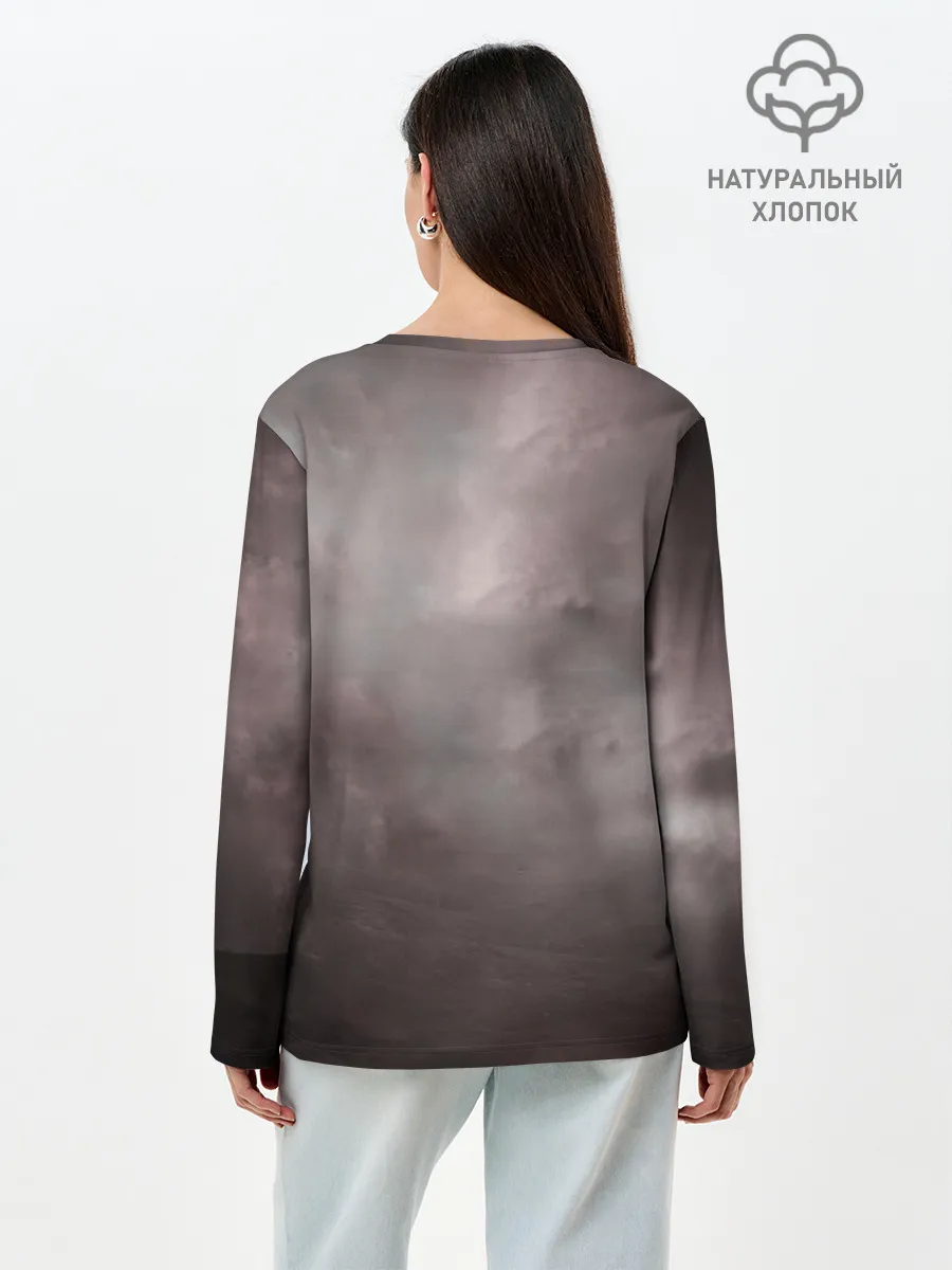 Лонгслив женский. Хлопок / СУПЕРБАЙК