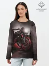Лонгслив женский. Хлопок / СУПЕРБАЙК