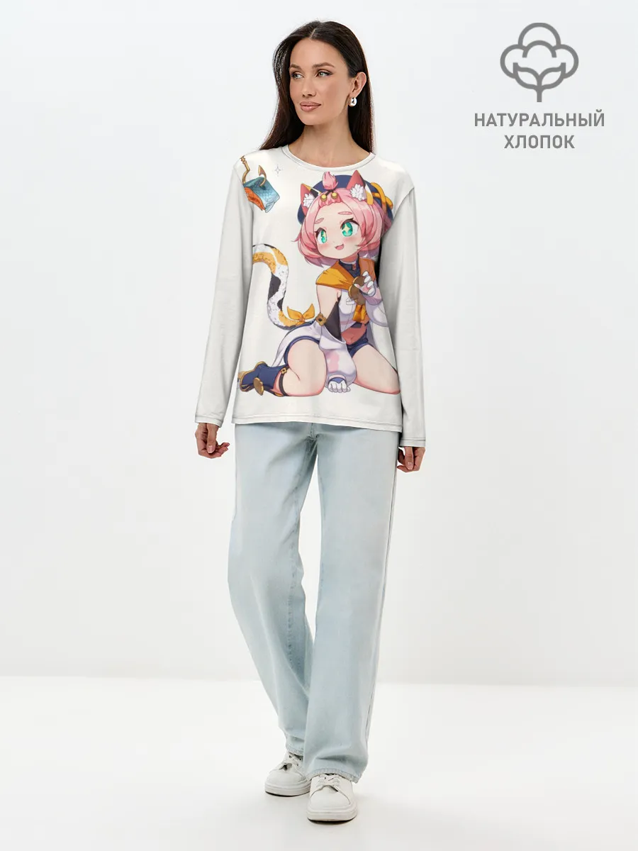 Лонгслив женский. Хлопок / Diona Katzlein Cocktail