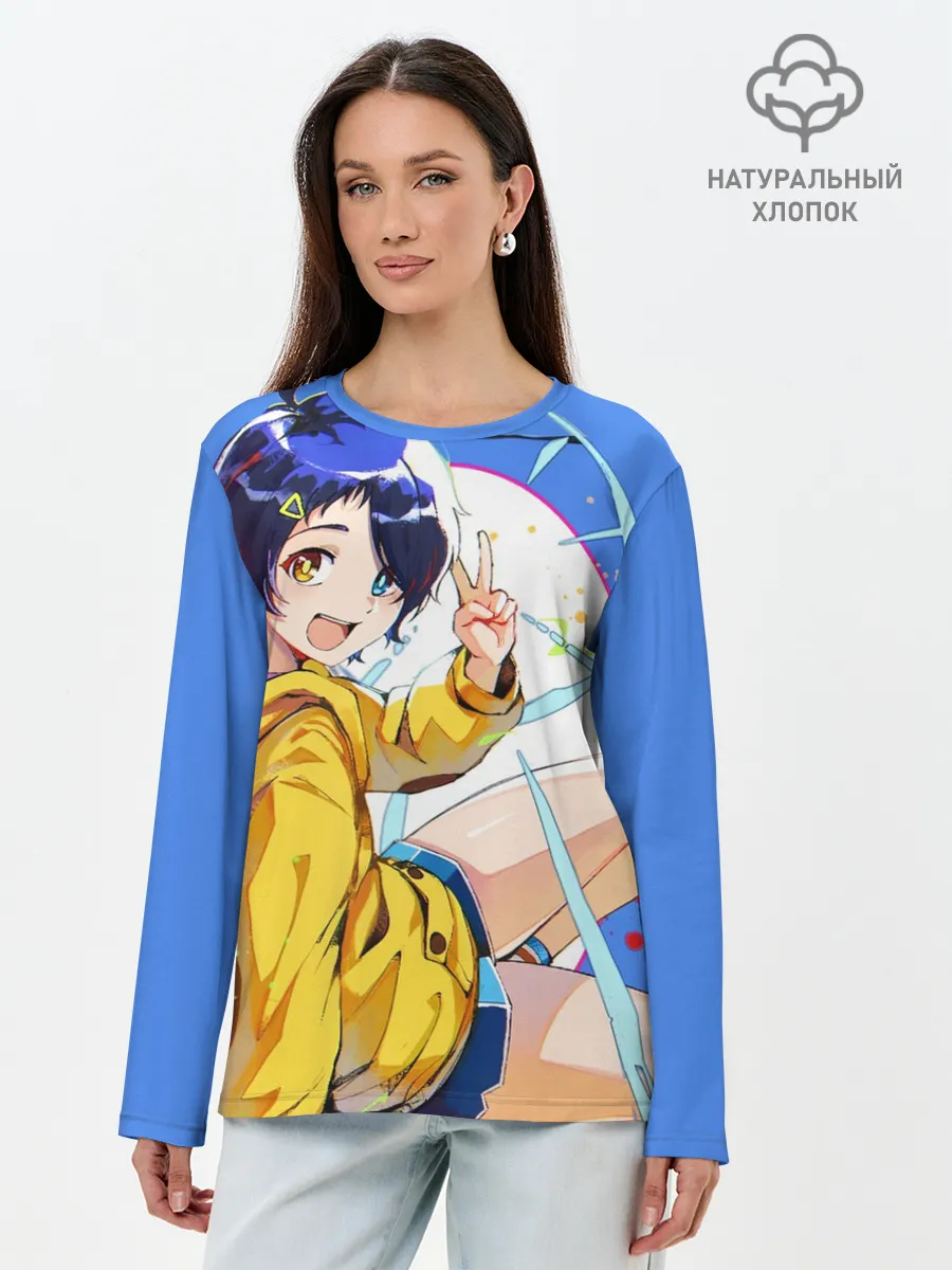 Лонгслив женский. Хлопок / Приоритет чудо-яйца