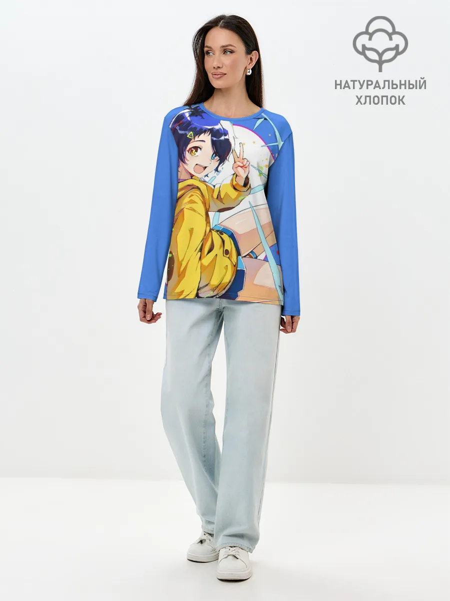 Лонгслив женский. Хлопок / Приоритет чудо-яйца