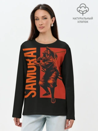 Лонгслив женский. Хлопок / Путь самурая