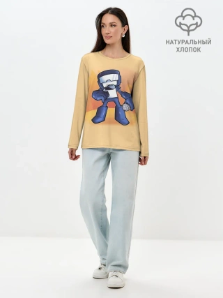 Лонгслив женский. Хлопок / Friday Night Funkin Танкист