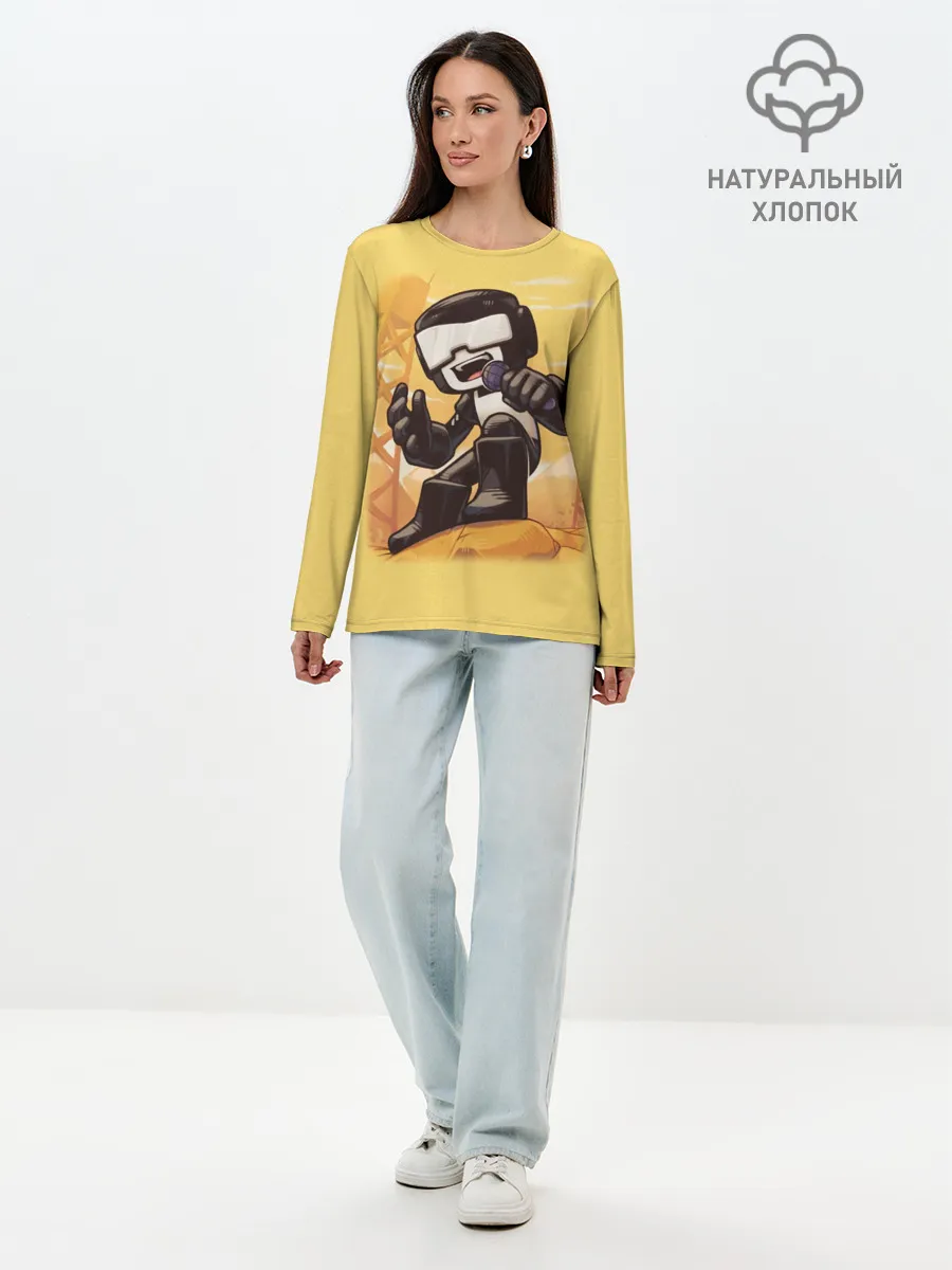 Лонгслив женский. Хлопок / Танкист