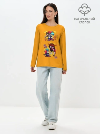 Лонгслив женский. Хлопок / Boyfriend and Girlfriend FNF