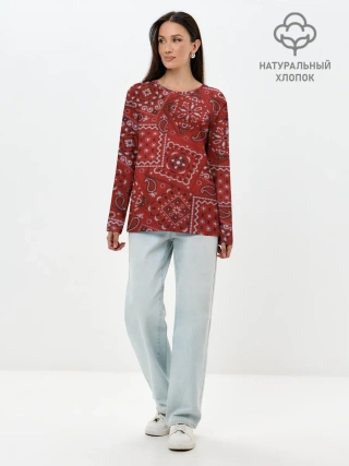 Лонгслив женский. Хлопок / БЛАДС | BLOODS