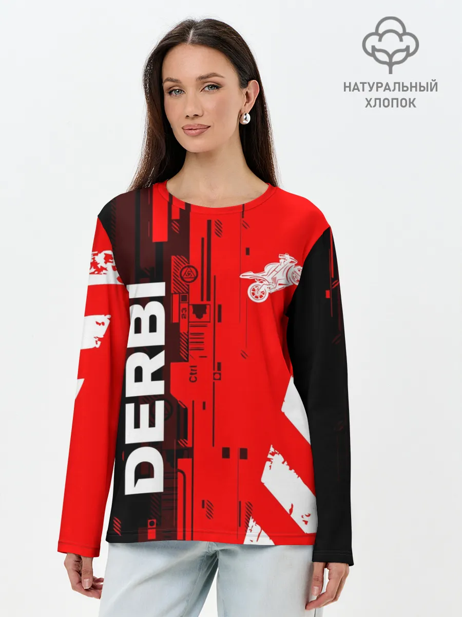 Лонгслив женский. Хлопок / DERBI / ДЕРБИ / ТЕХНО