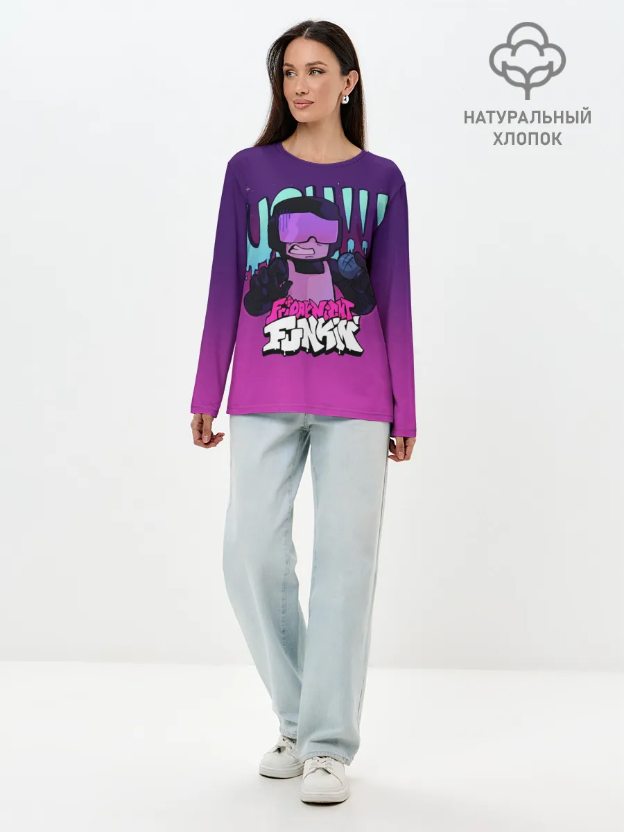 Лонгслив женский. Хлопок / Сержант Джон Капитан