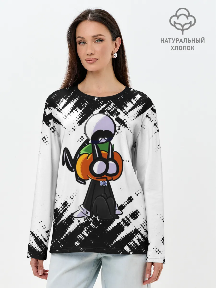 Лонгслив женский. Хлопок / Скид и Памп FNF