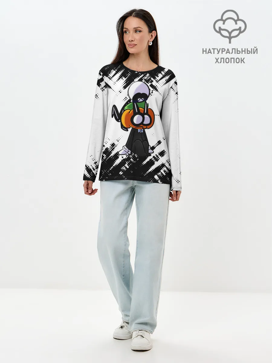 Лонгслив женский. Хлопок / Скид и Памп FNF