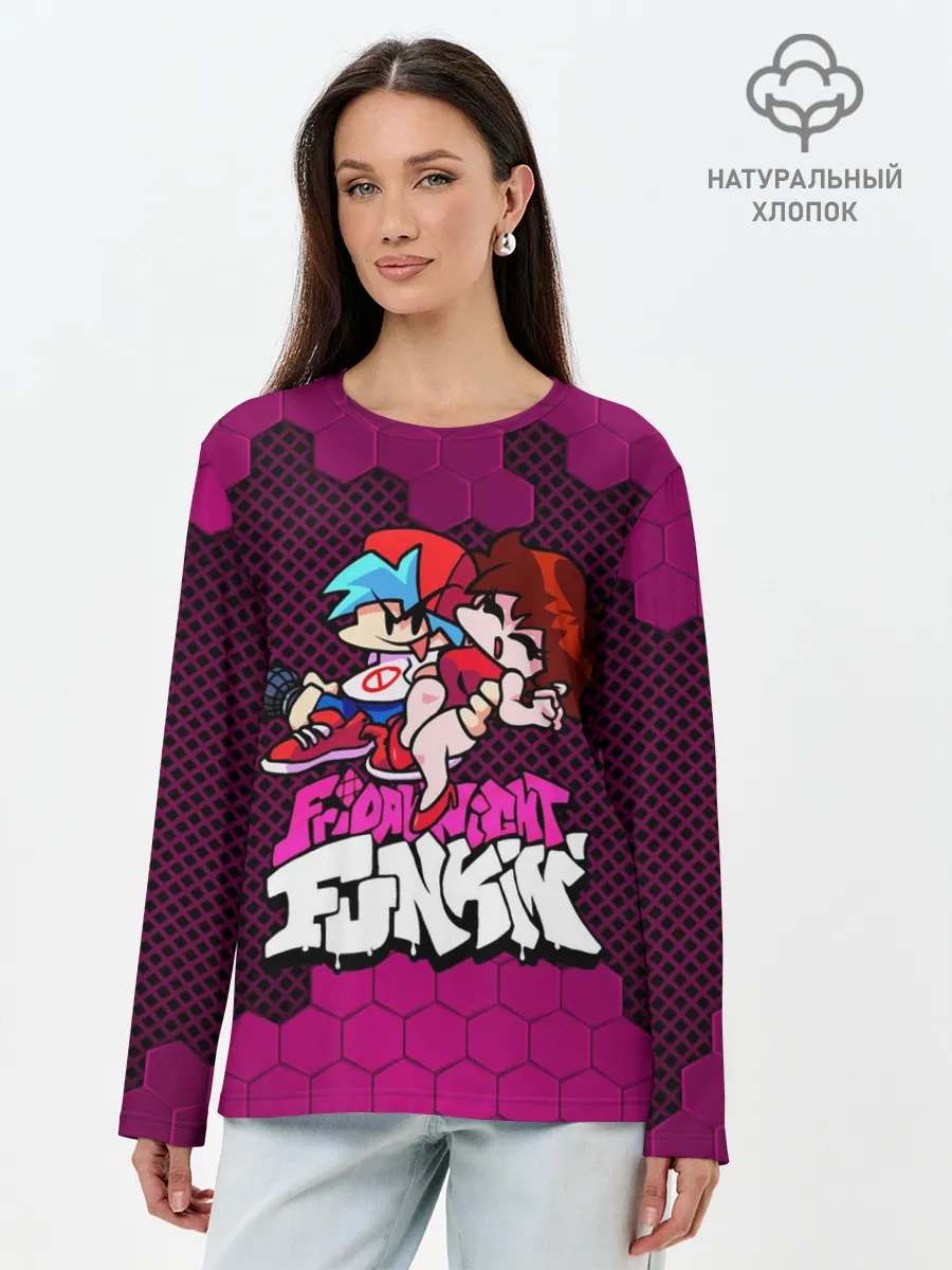 Лонгслив женский. Хлопок / Boyfriend and Girlfriend