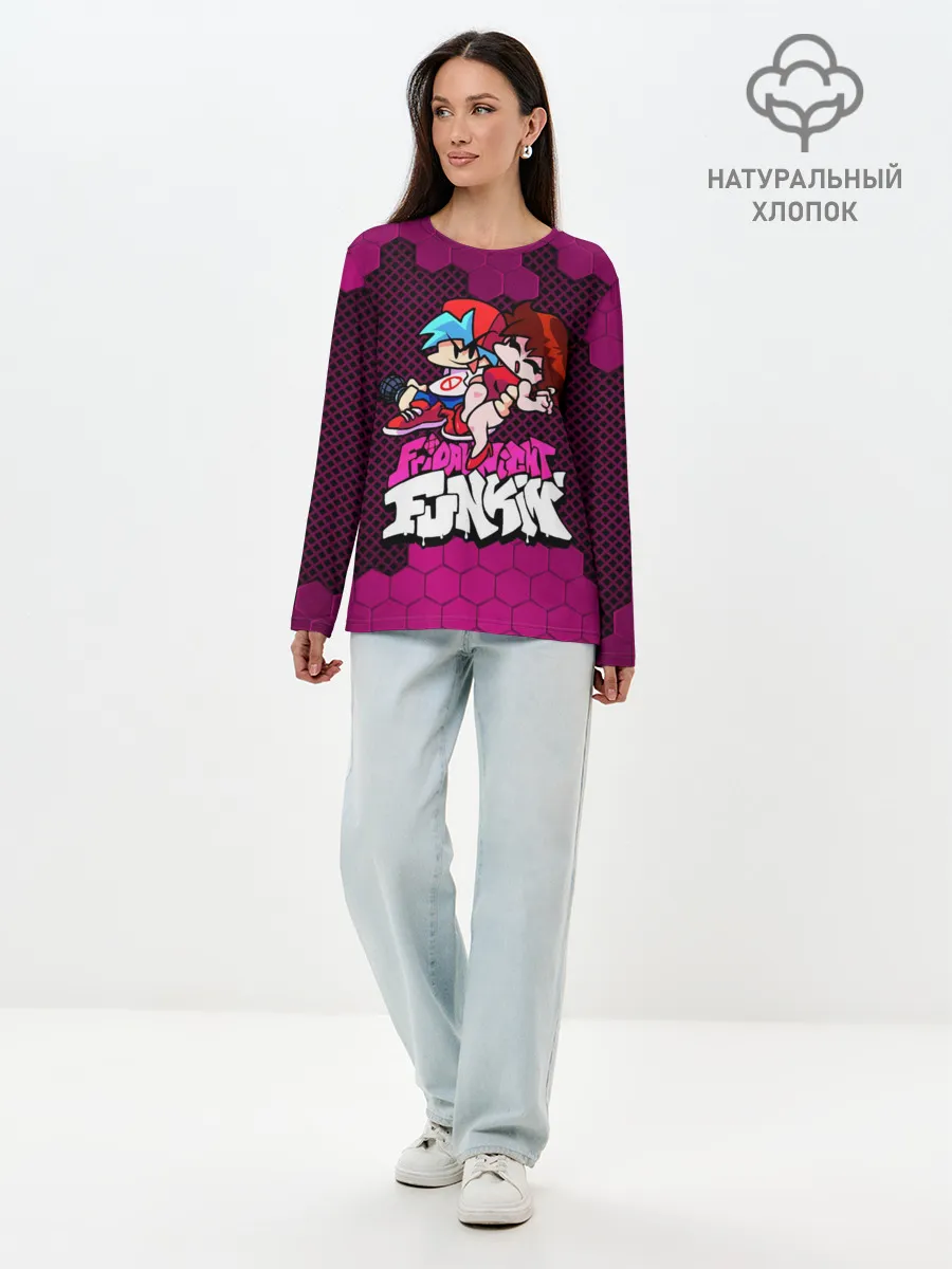 Лонгслив женский. Хлопок / Boyfriend and Girlfriend