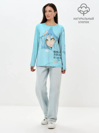 Лонгслив женский. Хлопок / О моём перерождении в слизь