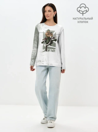 Лонгслив женский. Хлопок / Зоро One Piece. Большой куш