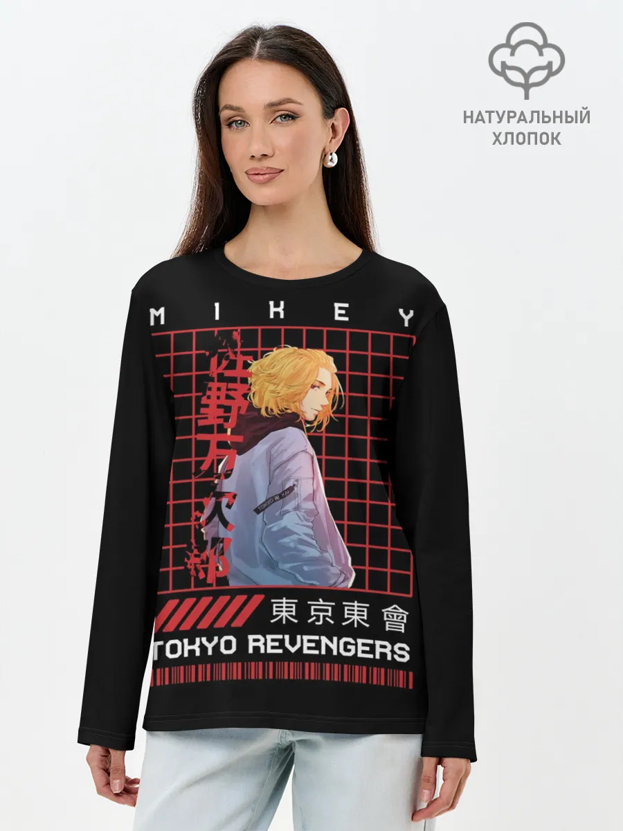 Лонгслив женский. Хлопок / Майки Тосва токийские мстители