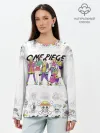 Лонгслив женский. Хлопок / One Piece. Большой куш на стиле