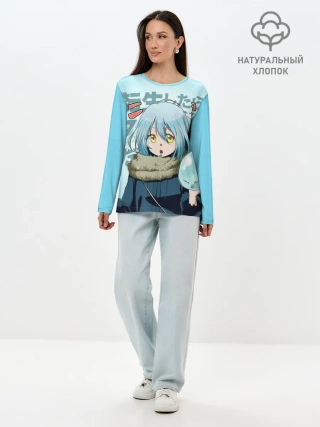 Лонгслив женский. Хлопок / Римуру Темпест, TenSura