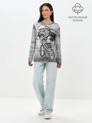 Лонгслив женский. Хлопок / Junk Ride